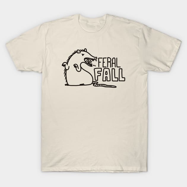 Feral Fall - black T-Shirt by Krumla